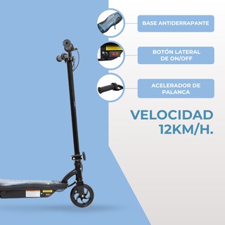 Foto 4 | Scooter Patín Eléctrico Eco-forte Plegable 24v 120w 12km/h Negro