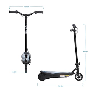 Foto 6 | Scooter Patín Eléctrico Eco-forte Plegable 24v 120w 12km/h Negro