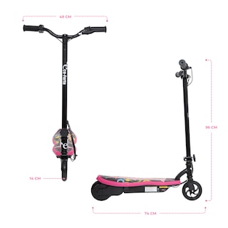 Foto 6 | Scooter Patín Eléctrico Eco-forte Plegable 24v 120w 12km/h Rosa