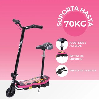 Foto 3 | Scooter Patín Eléctrico Eco-forte Cd10a Asiento 120w 12km/h Rosa