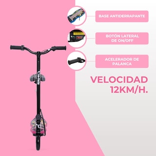 Foto 4 | Scooter Patín Eléctrico Eco-forte Cd10a Asiento 120w 12km/h Rosa