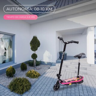 Foto 5 | Scooter Patín Eléctrico Eco-forte Cd10a Asiento 120w 12km/h Rosa