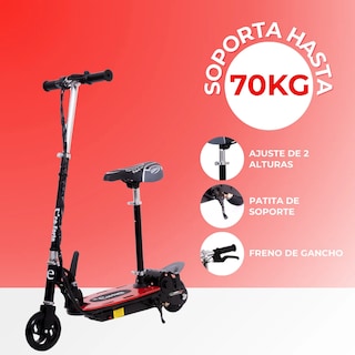 Foto 3 | Scooter Patín Eléctrico Eco-forte Cd15 Asiento 120w 12km/h Rojo