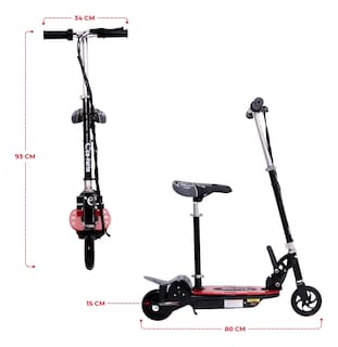 Foto 6 | Scooter Patín Eléctrico Eco-forte Cd15 Asiento 120w 12km/h Rojo