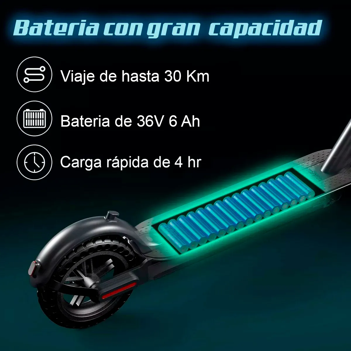 Foto 5 pulgar | Scooter Eléctrico Kimhi Negro