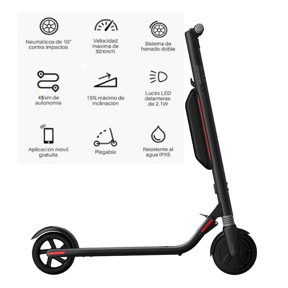 Foto 3 pulgar | Scooter Eléctrico Segway Es4 Reacondicionado Certificado