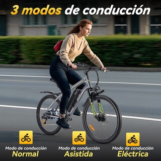 Foto 6 | Bicicleta Eléctrica Con Batería Extraíble Honey Whale S8 Gris