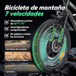 Foto 5 | Bicicleta Eléctrica Con Batería Extraíble Honey Whale S8 Negro