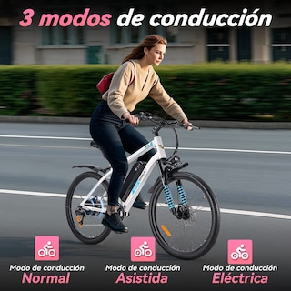 Foto 6 | Bicicleta Eléctrica Con Batería Extraíble Honey Whale S8 Blanco
