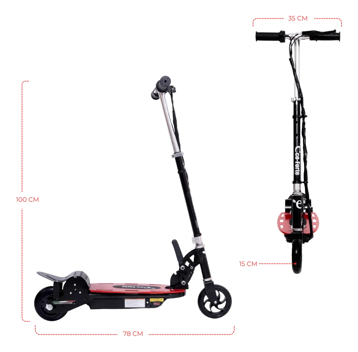Foto 7 pulgar | Scooter Patín Eléctrico Eco-forte Cd15 Plegable 120w 12km/h