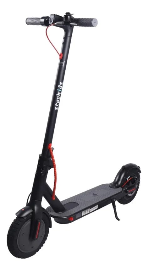 Scooter Eléctrico Starkids Sk8 Patín Con Luz Y Pantalla Led Negro $8,699