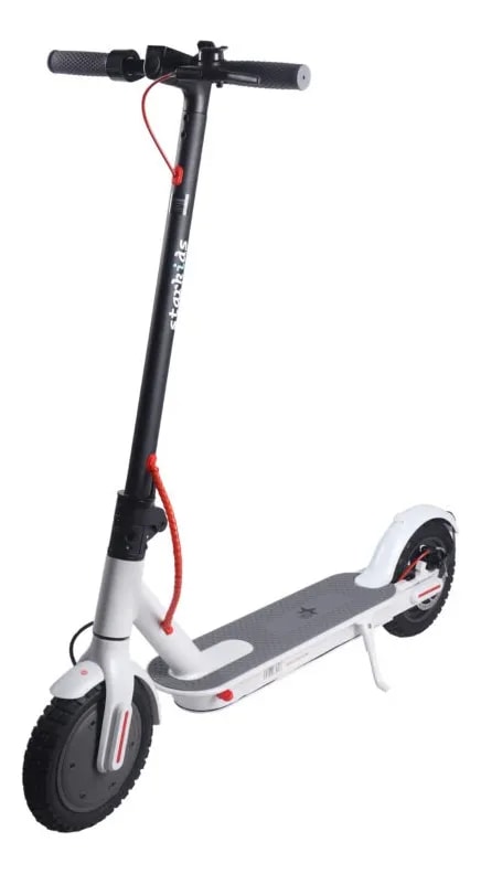 Scooter Eléctrico Starkids Sk8 Patín Con Luz Y Pantalla Led Blanco $8,699