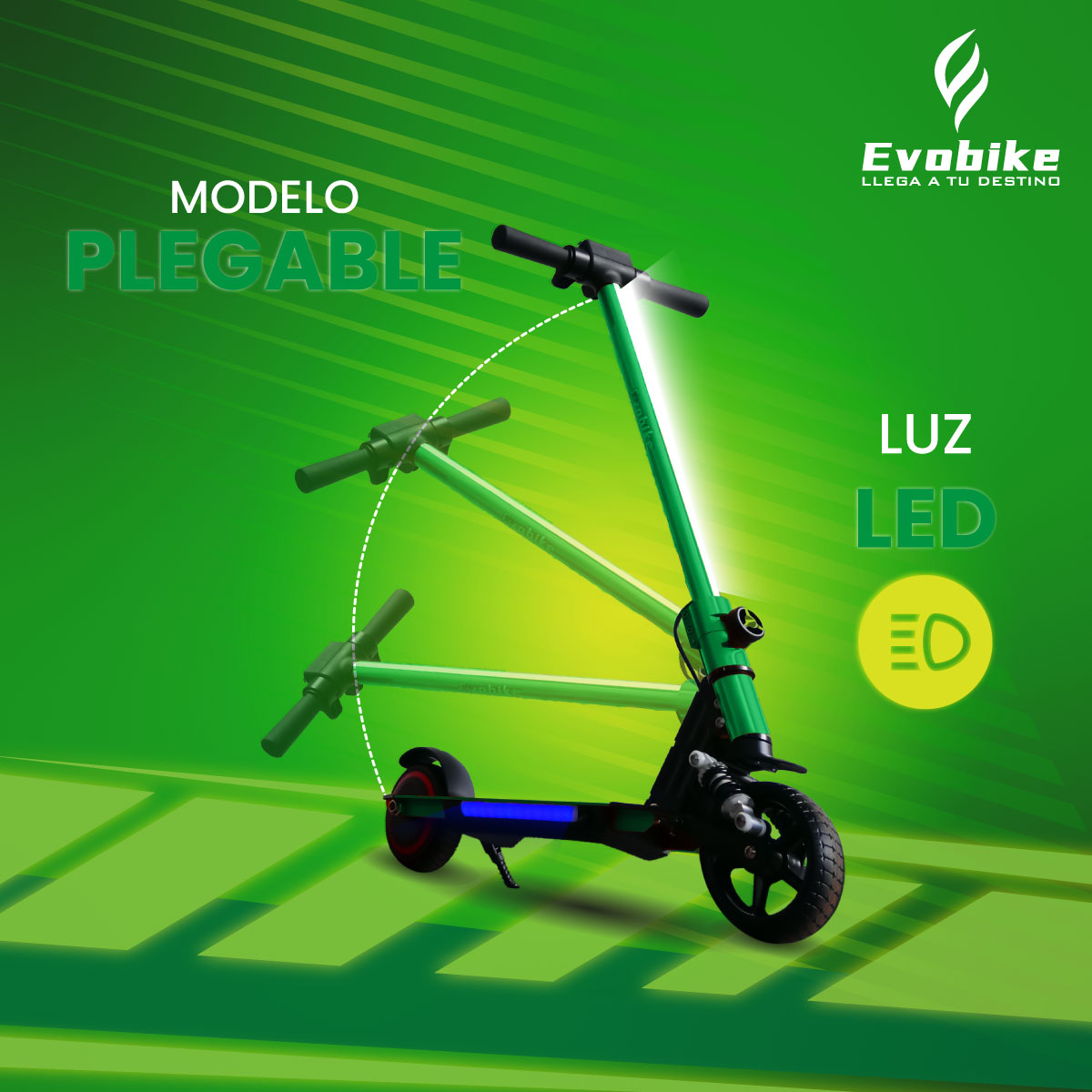 Foto 3 pulgar | Scooter Electrico Evokid Para Niños 130w, 16 Km/h Verde