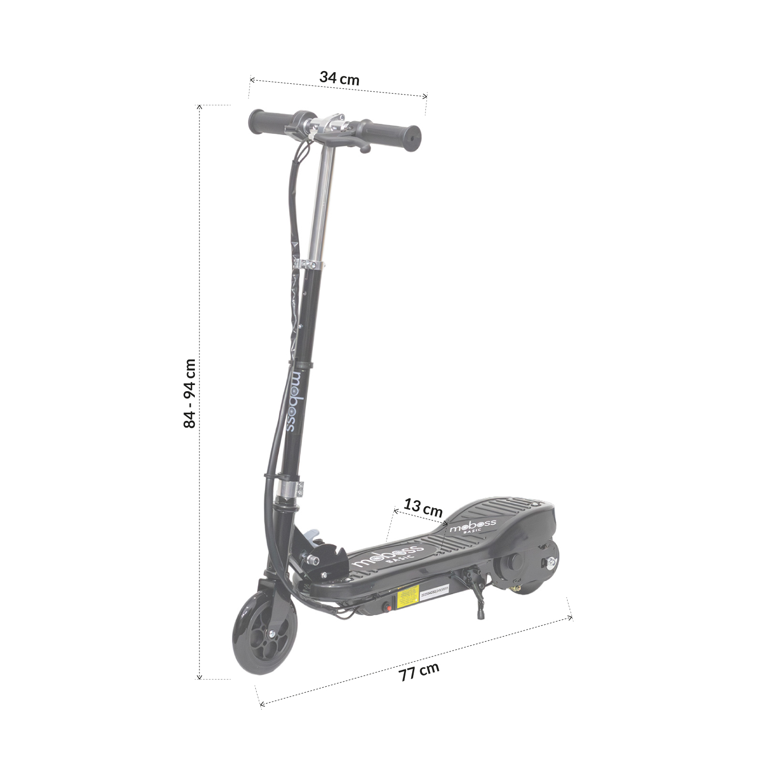 Foto 8 | Scooter Electrico Infantil Plegable Moboss Cd2 Negro