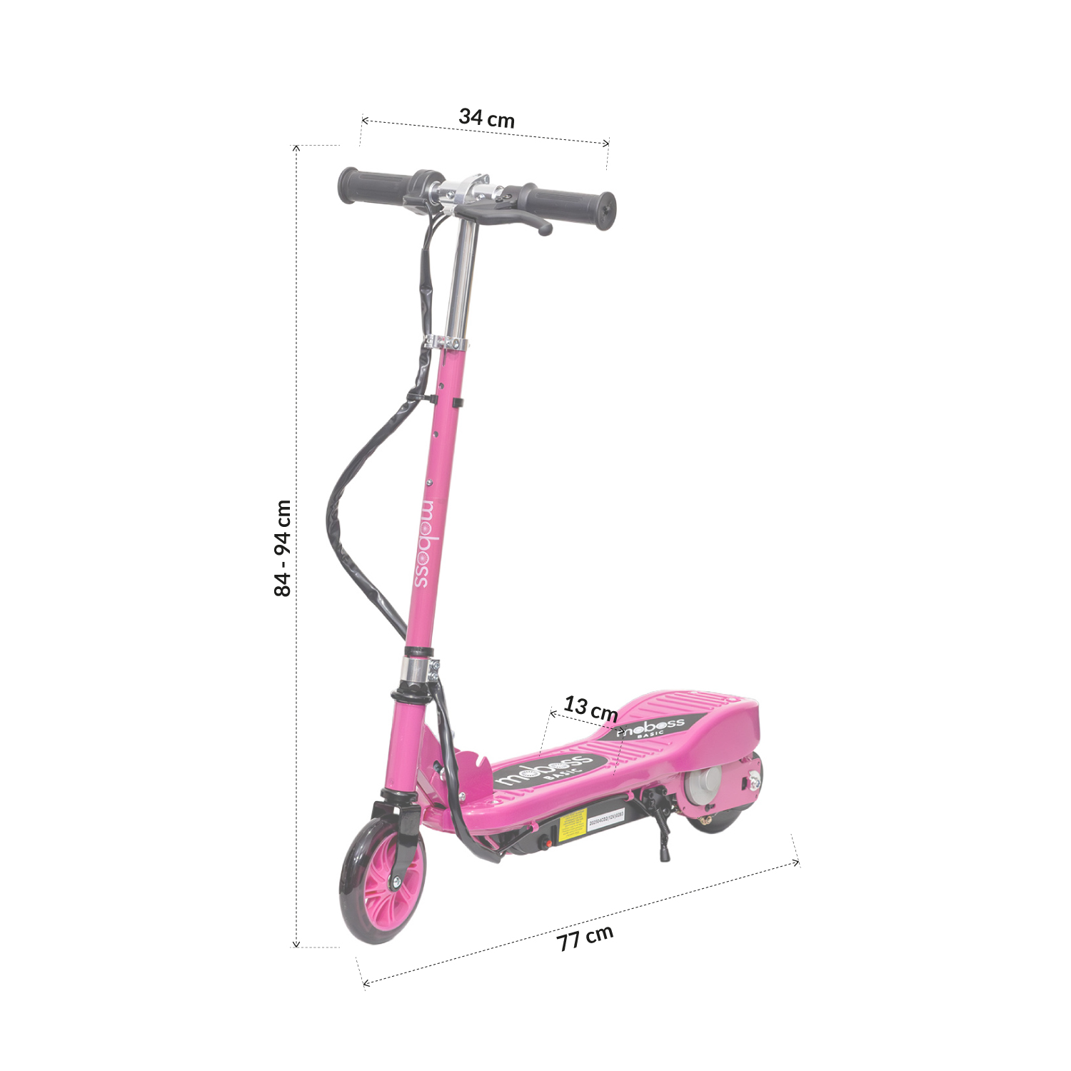 Foto 8 | Scooter Eléctrico Infantil Plegable Moboss Cd2 12v Rosa