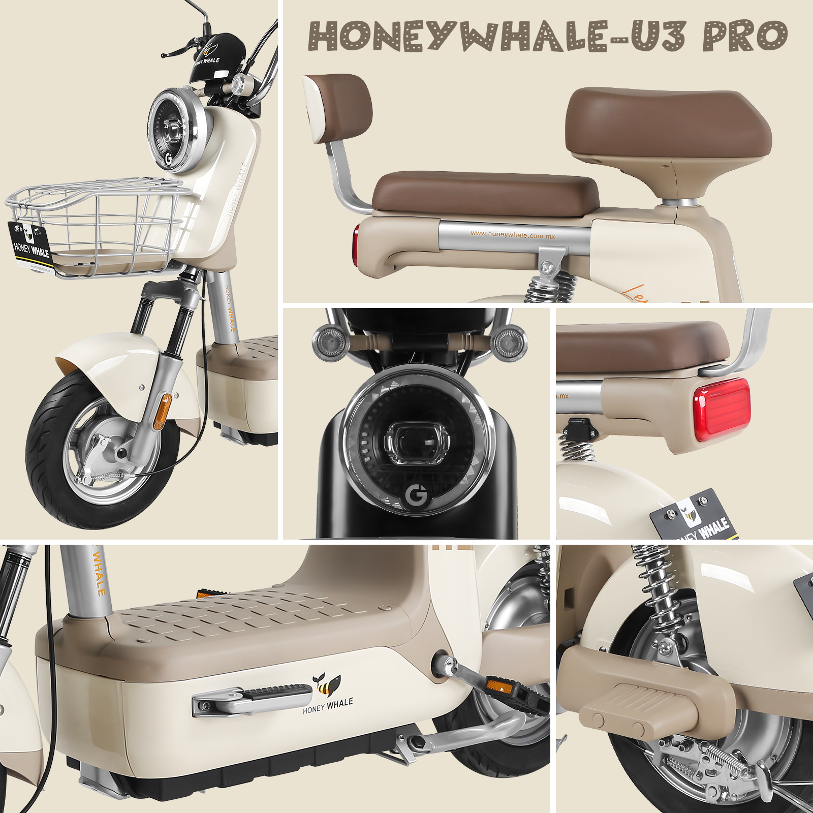 Foto 7 | Moto Eléctrica Honey Whale U3 Pro