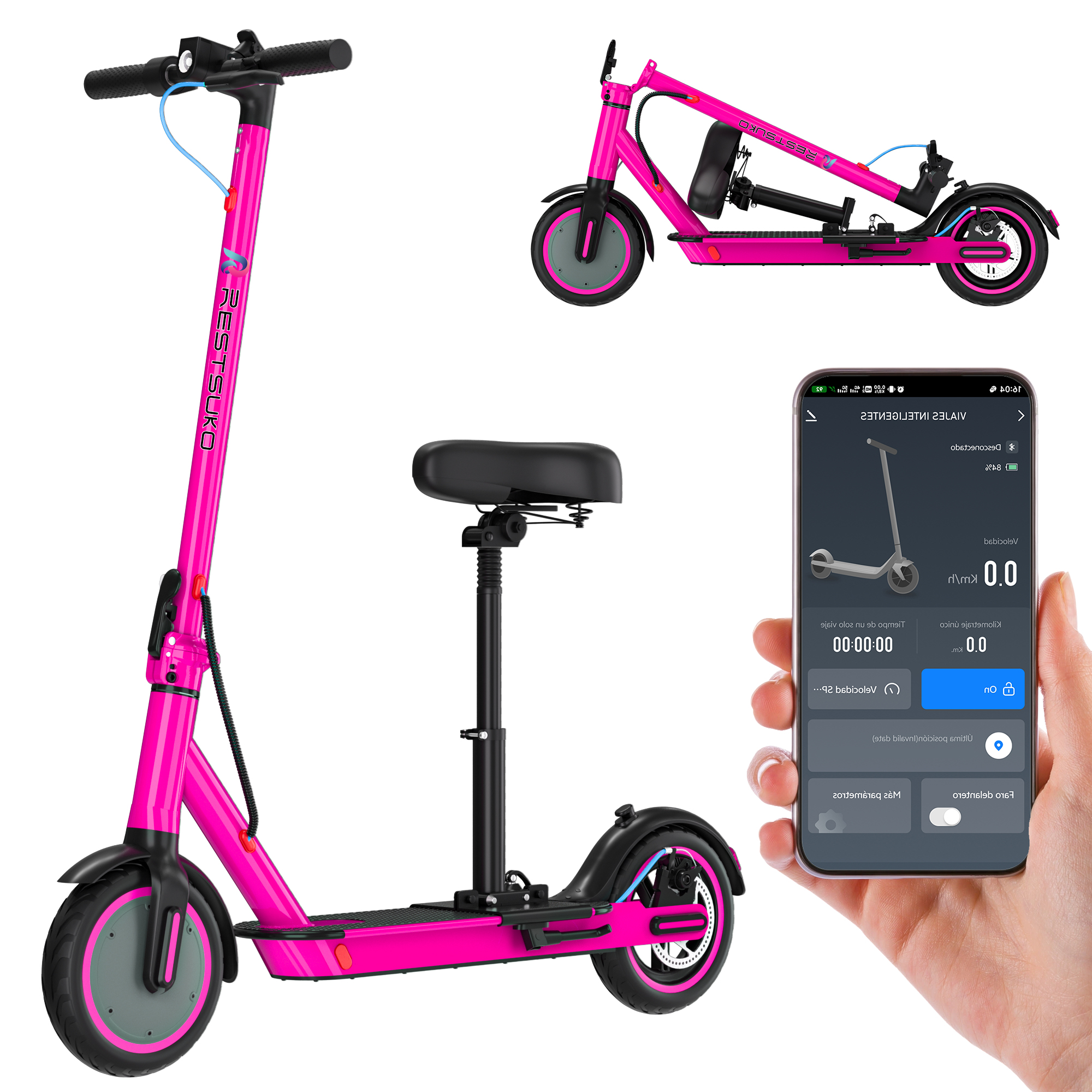 Foto 1 | Scooter Electrico Plegable Con Asiento De 35km/h