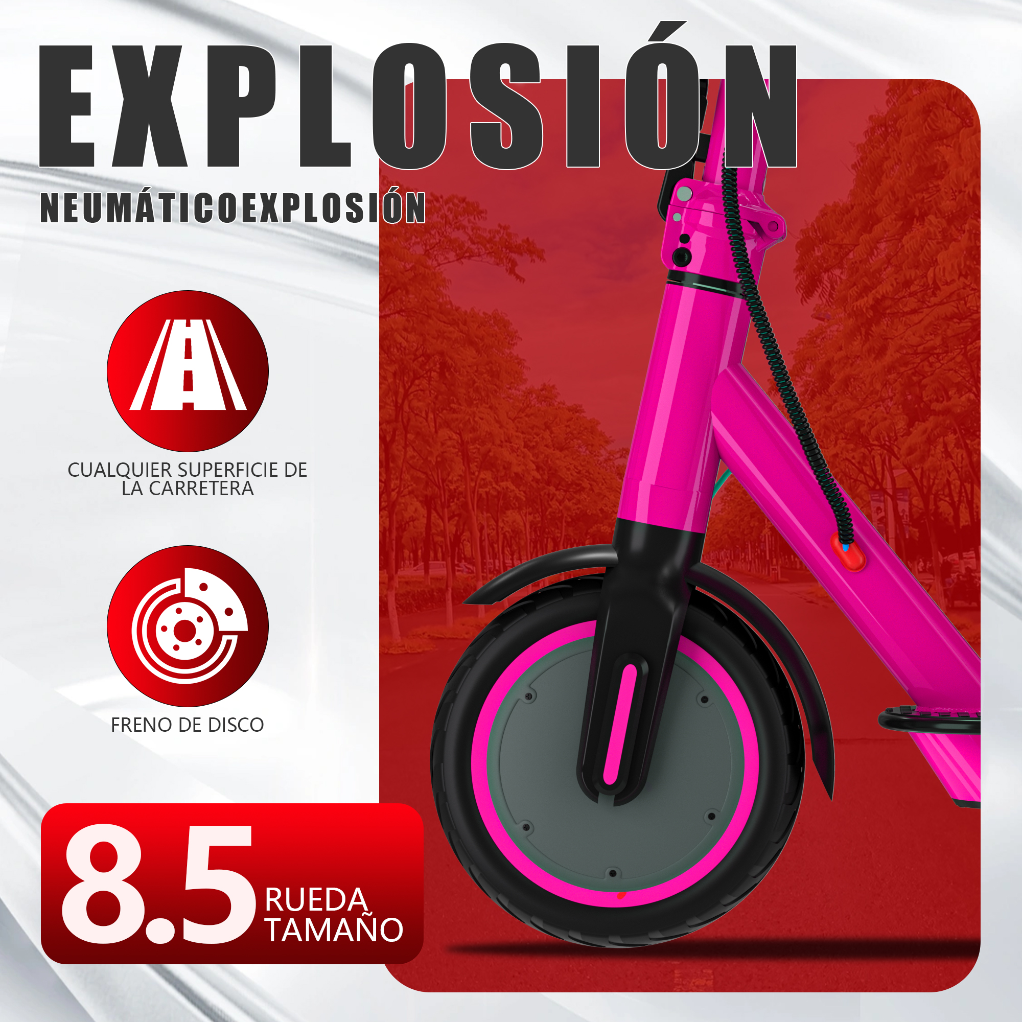 Foto 4 pulgar | Scooter Electrico Plegable Con Asiento De 35km/h