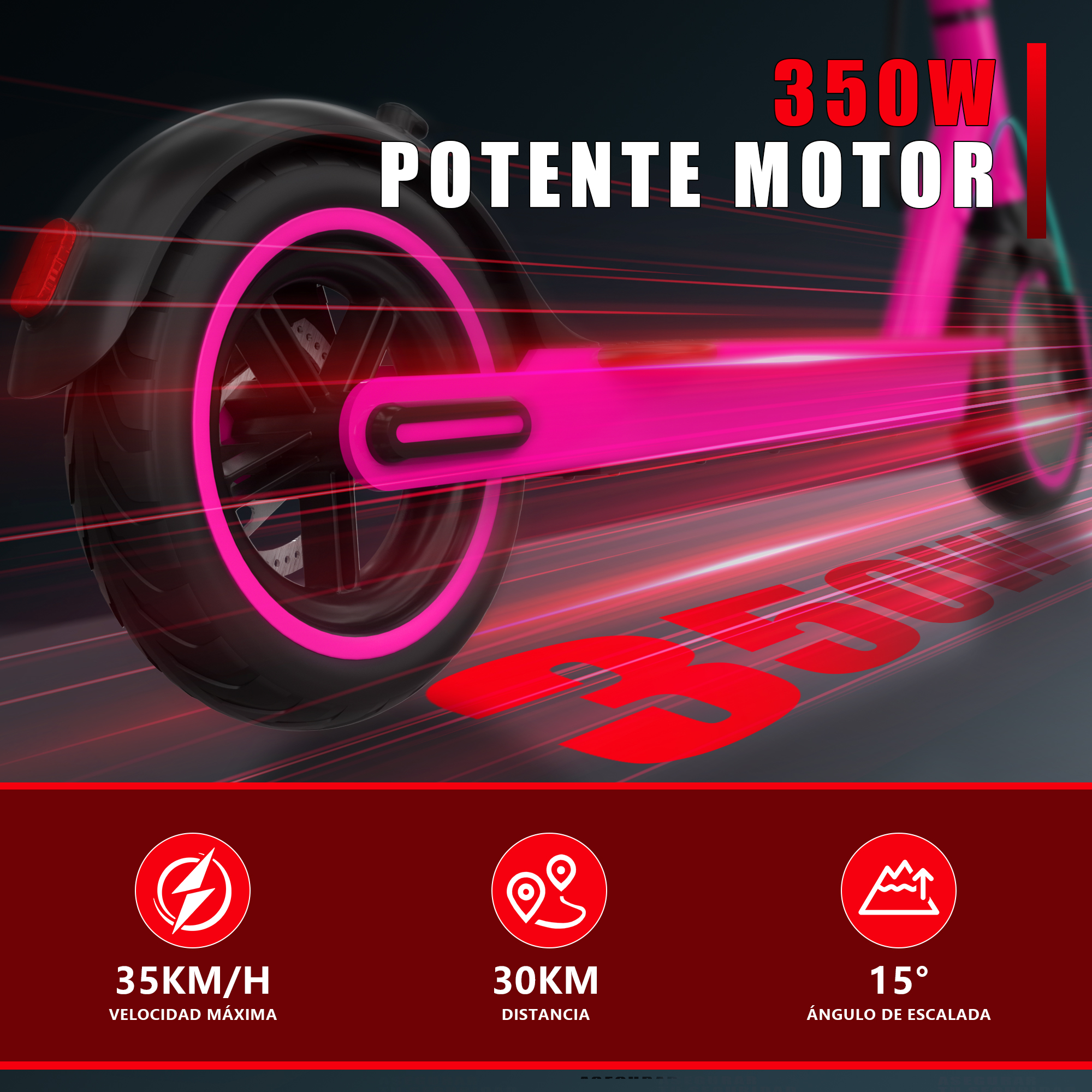 Foto 6 pulgar | Scooter Electrico Plegable Con Asiento De 35km/h