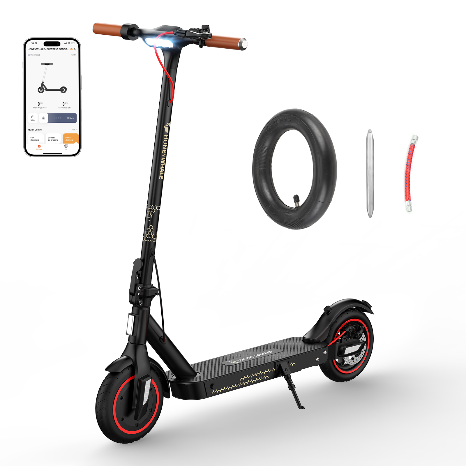 Foto 2 pulgar | Scooter Electrico Honey Whale E9t Negro