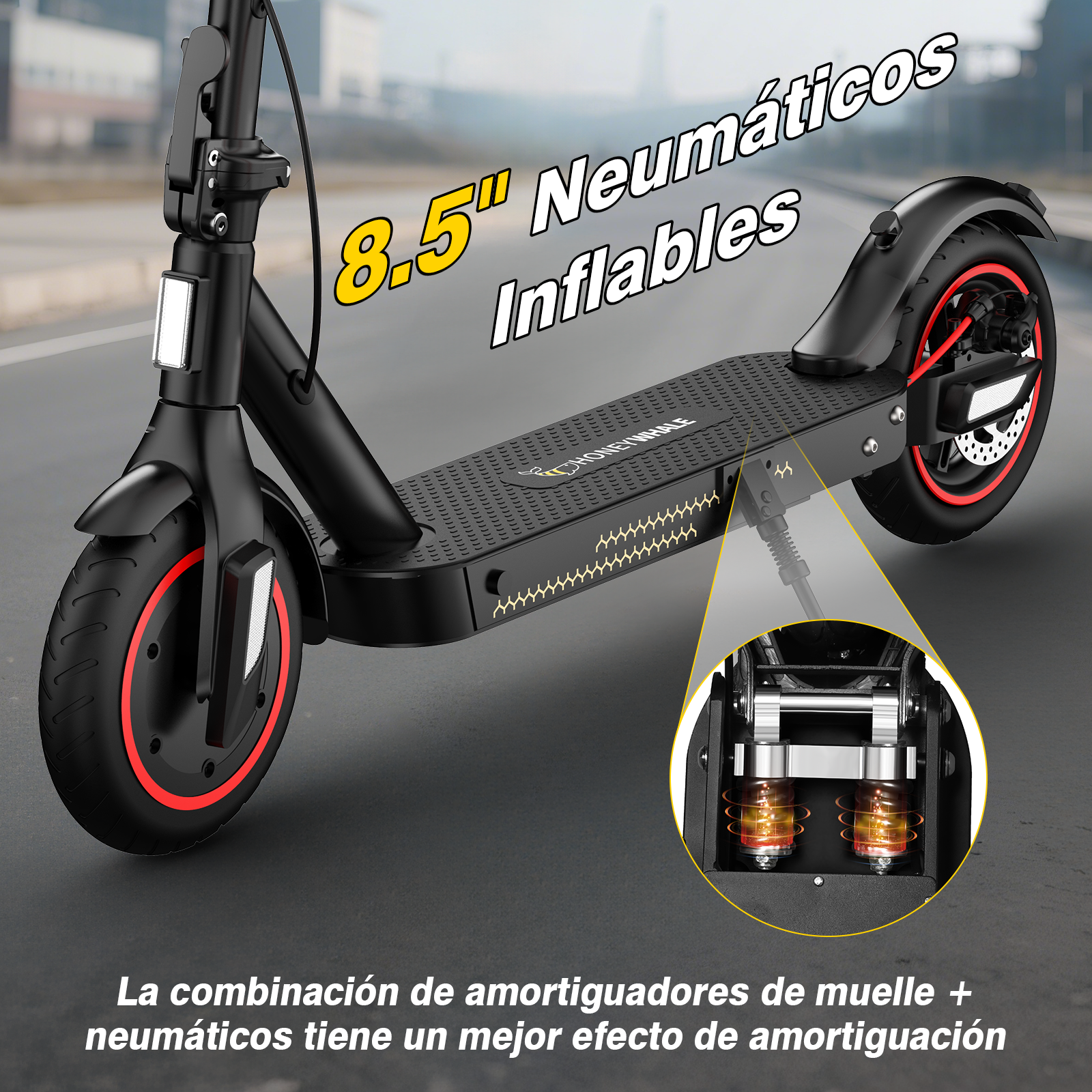 Foto 4 pulgar | Scooter Electrico Honey Whale E9t Negro