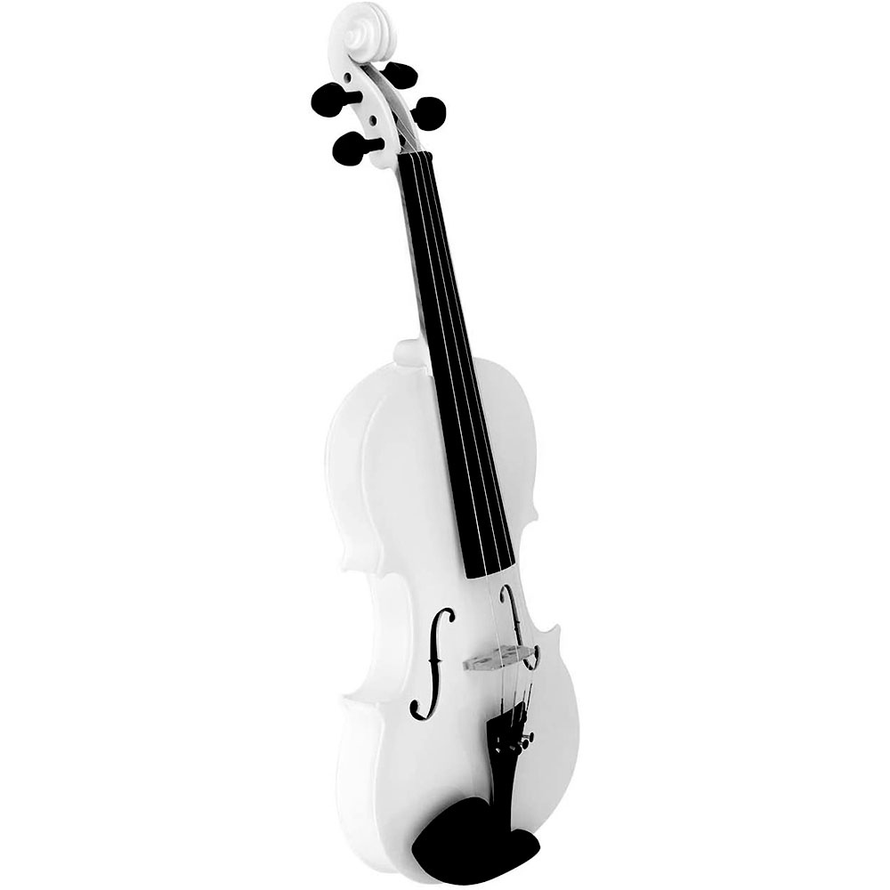 Violín Acústico Profesional Onof Vm-4/4 con Estuche y Accesorios color Blanco