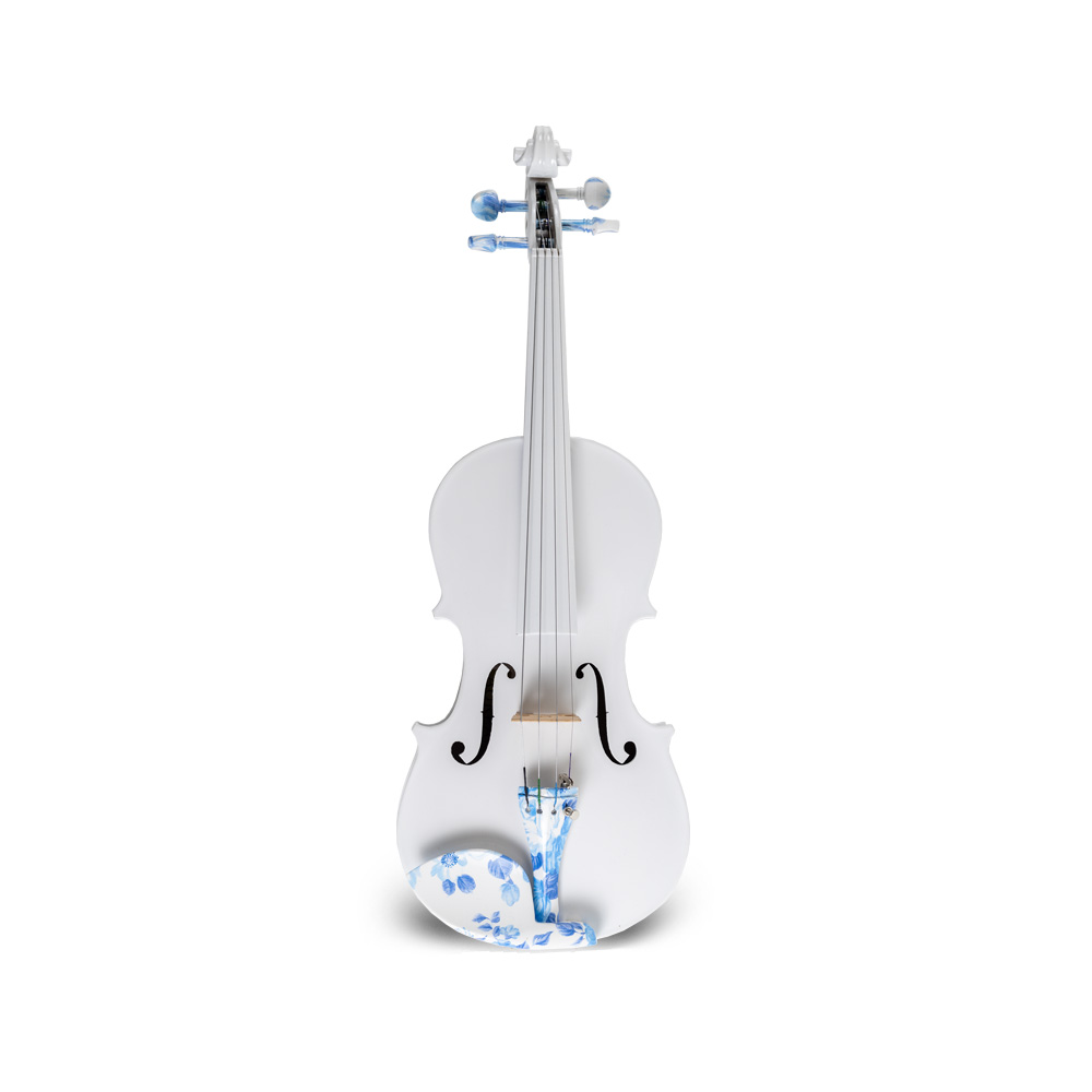 Violín Acústico Semiprofesional Aureal 3/4 Abeto  Maple Sólido Blanco