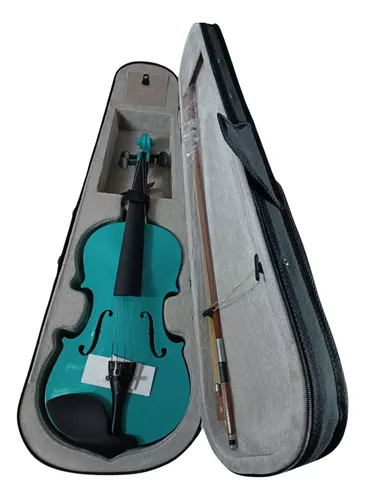 Foto 1 | Violin De 4/4 Color Azul De Madera Con Estuche Marca Danwood