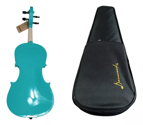 Foto 4 pulgar | Violin De 4/4 Color Azul De Madera Con Estuche Marca Danwood