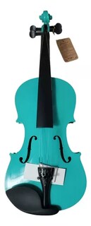 Foto 4 | Violin De 4/4 Color Azul De Madera Con Estuche Marca Danwood