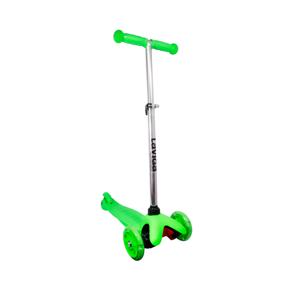 Scooter Patín del Diablo LAVIGA Verde Neón LV-MG-03A Ruedas Luz Led Direccionables