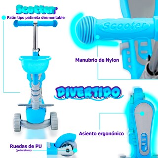 Foto 5 | Scooter Andromeda Inc con Luces color Azul