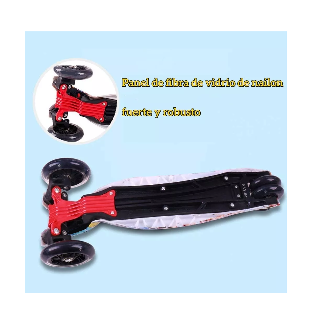 Foto 5 pulgar | Scooter Desmontable de 4 Ruedas Eo Safe Imports Esi-5683 Multicolor