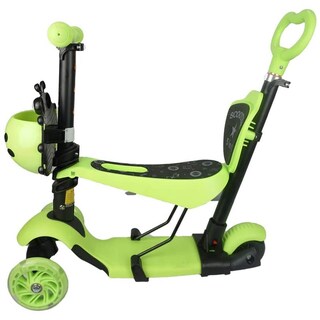Foto 2 | Triciclo 5 en 1 Infancia Feliz B1 CATARINA color Verde con Bastón Desmontable