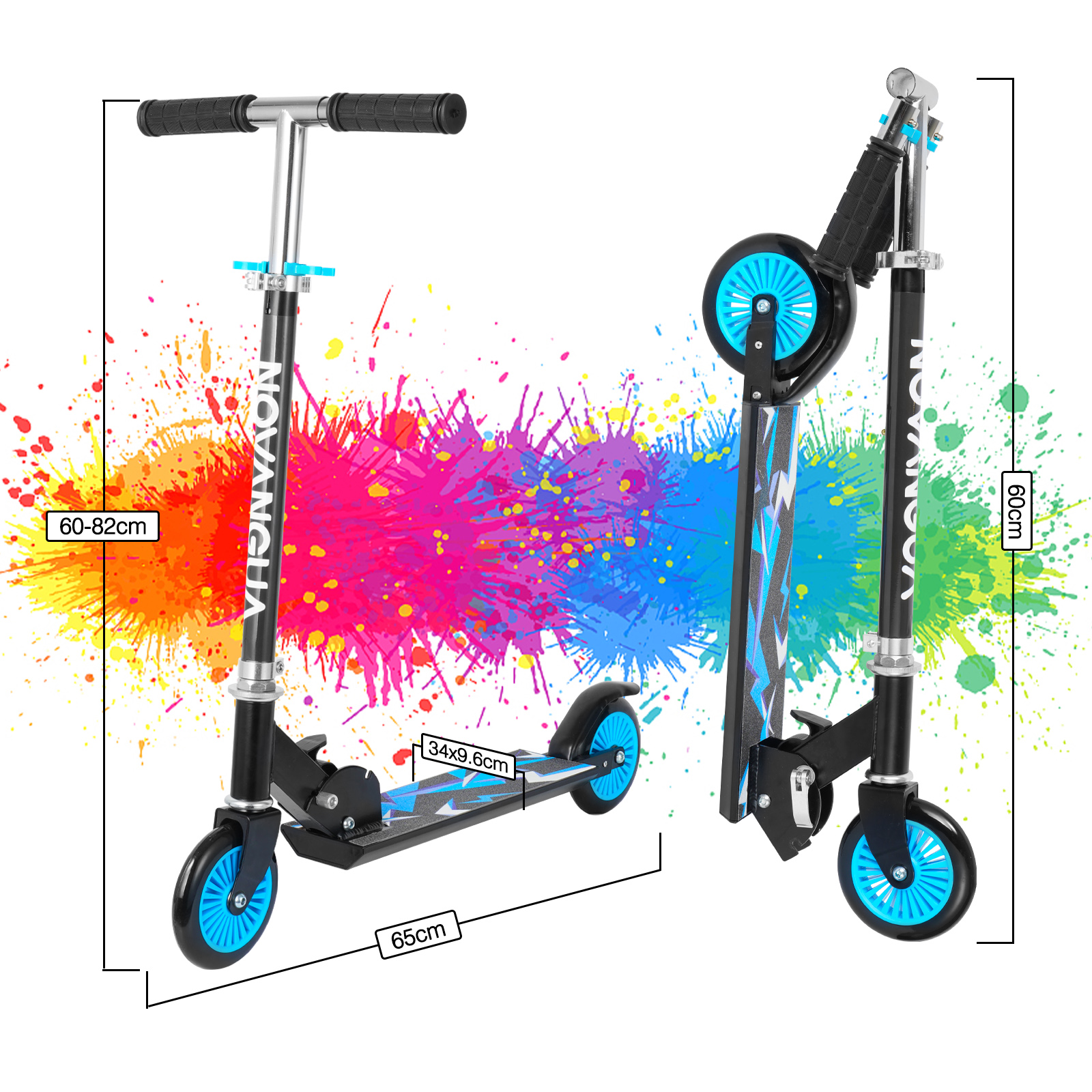 Foto 6 pulgar | Scooter Patín Completo Plegable Infantil General  S10089 color Azul