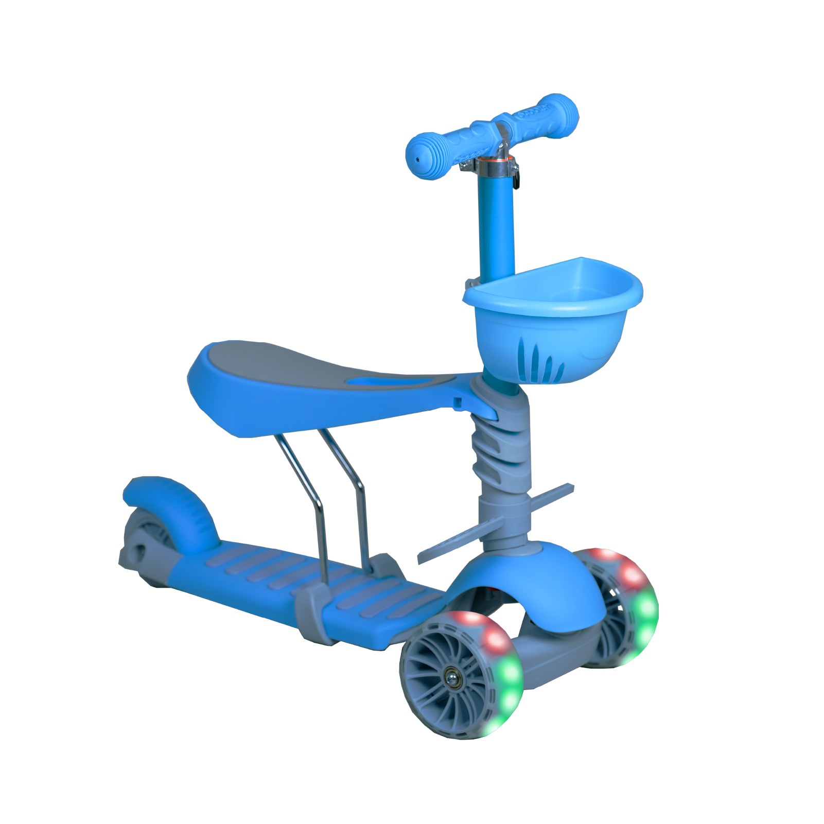 Foto 1 | Scooter Guevara Sports Patín 3 en 1 Para Niños color Azul Ruedas con Luces Led