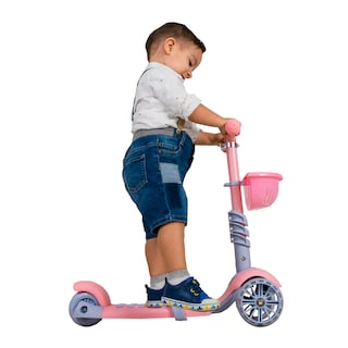 Foto 6 | Scooter Guevara Sports Patín 3 en 1 Para Niños color Rosa Ruedas con Luces Led