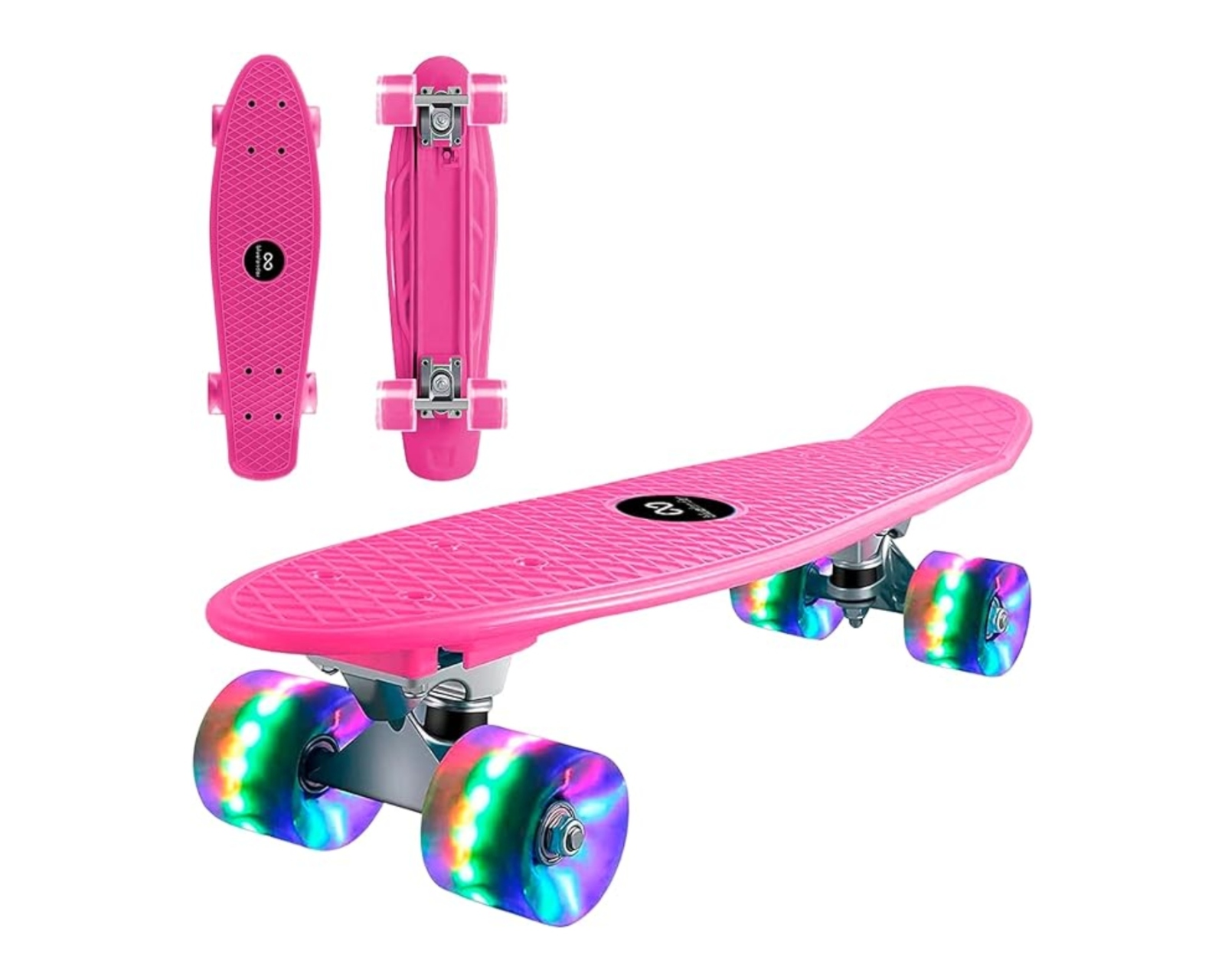 Patineta Bluelander Rosa con Llantas Luminosas Led de Colores