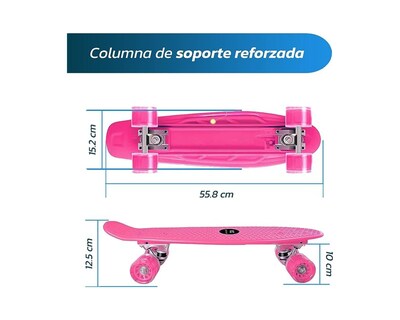 Foto 3 | Patineta Bluelander Rosa con Llantas Luminosas Led de Colores