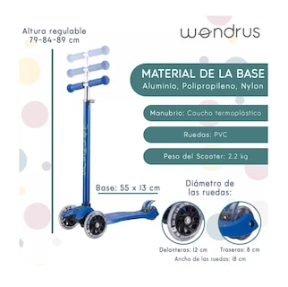 Foto 5 | Monopatín Diablo De Pie Para Niños Azul