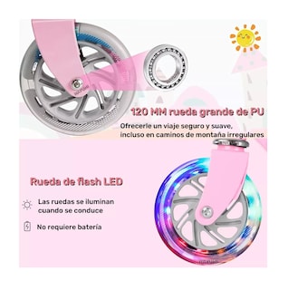Foto 4 | Scooter de Pie Nayumi color Rosa con Luces