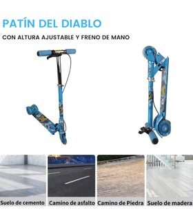 Foto 3 | Scooter de Pie Genérica Sys310 con Luces color Azul