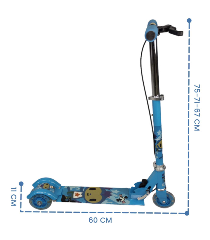 Foto 5 pulgar | Scooter de Pie Genérica Sys310 con Luces color Azul