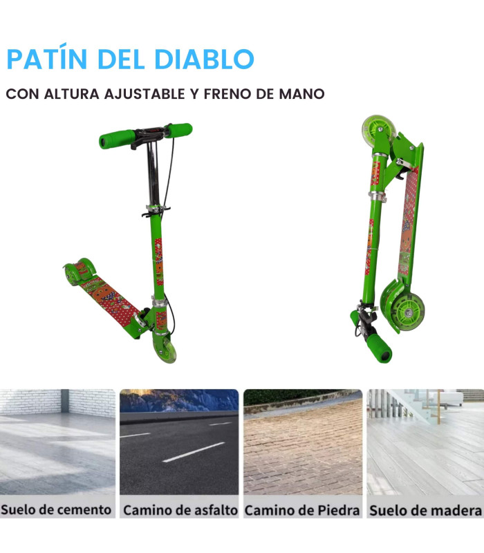 Foto 3 | Scooter de Pie Genérica Sys310 con Luces color Verde