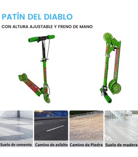Foto 3 | Scooter de Pie Genérica Sys310 con Luces color Verde