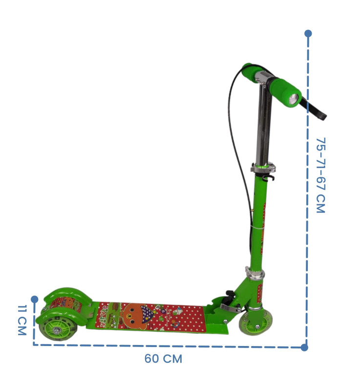 Foto 4 | Scooter de Pie Genérica Sys310 con Luces color Verde