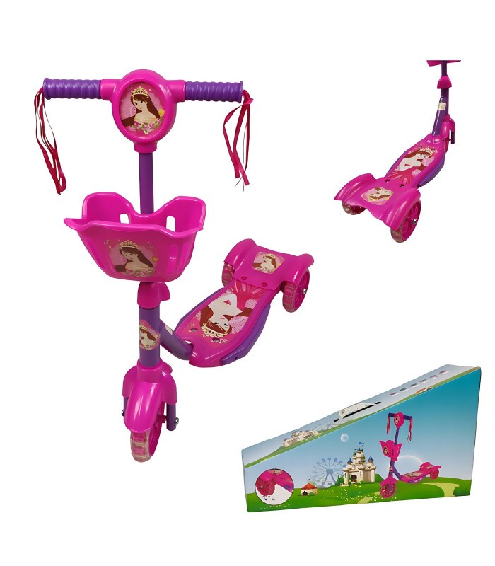 Scooter para Niña con Luces y Sonidos Rosa $700