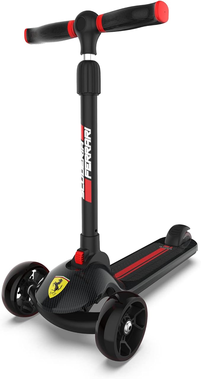 Scooter Plegable Funbu Ferrari Negro de Fibra de Carbono