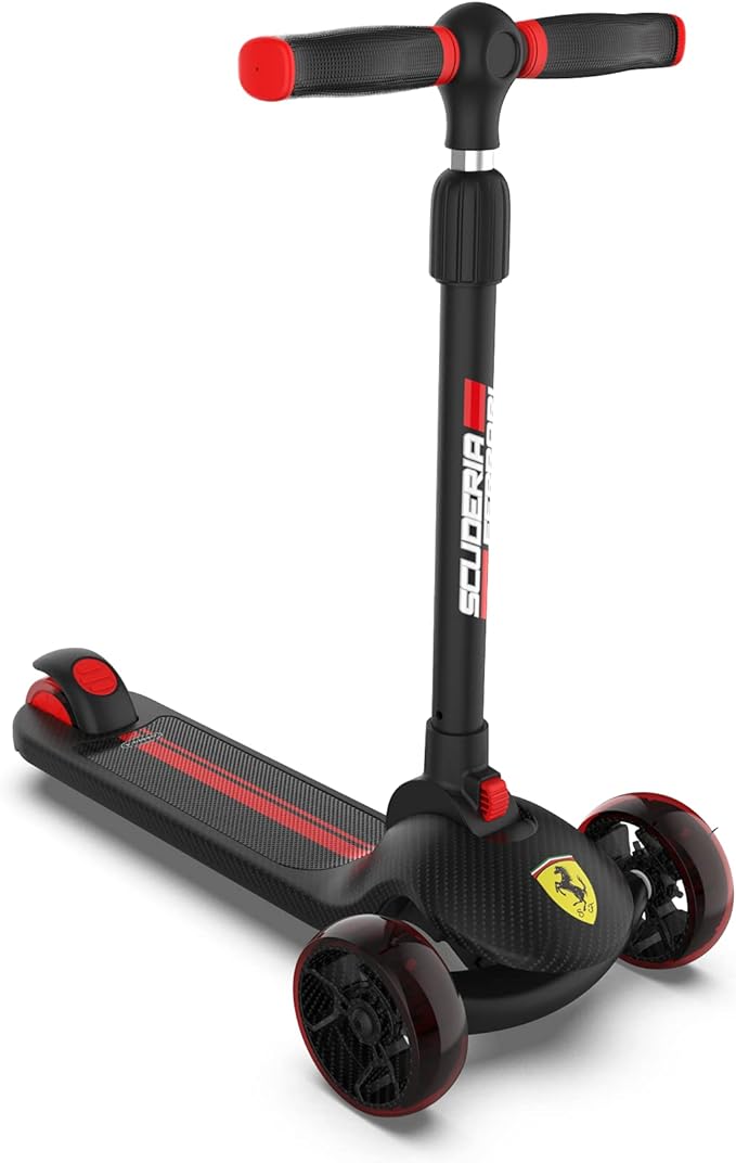 Foto 3 pulgar | Scooter Plegable Funbu Ferrari Negro de Fibra de Carbono