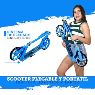 Foto 3 | Scooter Plegable Guevara Sports Azul